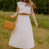 Toes In The Sand High Waist Eyelet Midi Skirt Image - 1