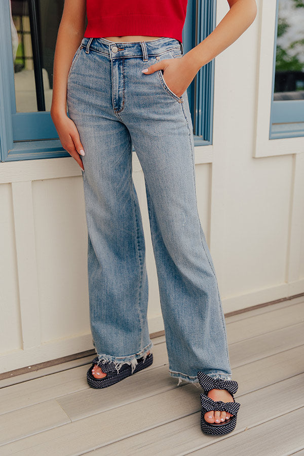 JUDY BLUE Cora High Waist Wide Leg Jean Image - 2