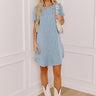 Downtown Stroll Chambray Mini Dress Image - 1