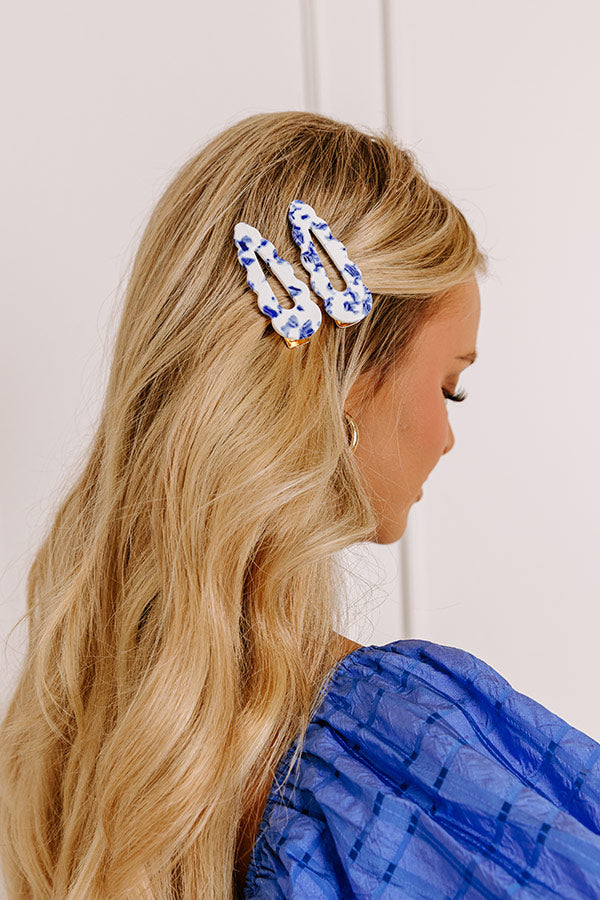 Easy To Style Hair Clip in Blue