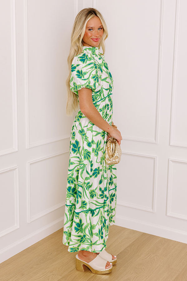 Vineyard Dreams Floral Midi Dress in Lime blush Joyful Mama Ceramic Mug 