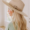 Uptown Charm Faux Suede Fedora in Beige Image 1