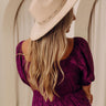 Uptown Charm Faux Suede Fedora in Beige Image - 1