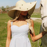 Sunny Horizon Raffia Woven Sun Hat in Natural Image 1 natural Sunny Horizon Raffia Woven Sun Hat in Natural 