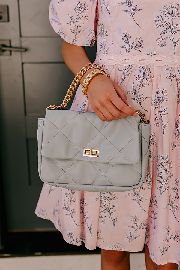 Sunday Chic Faux Leather Quilted Purse