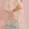 Sunday Chic Faux Leather Quilted Purse Image - 1