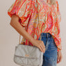 Sunday Chic Faux Leather Quilted Purse Image - 1