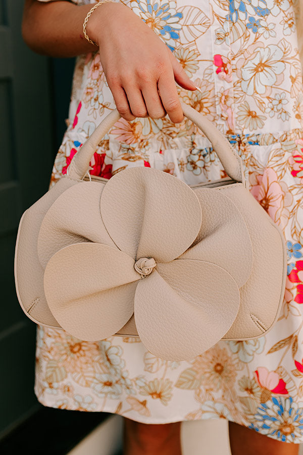 Blooming Personality Faux Leather Tote