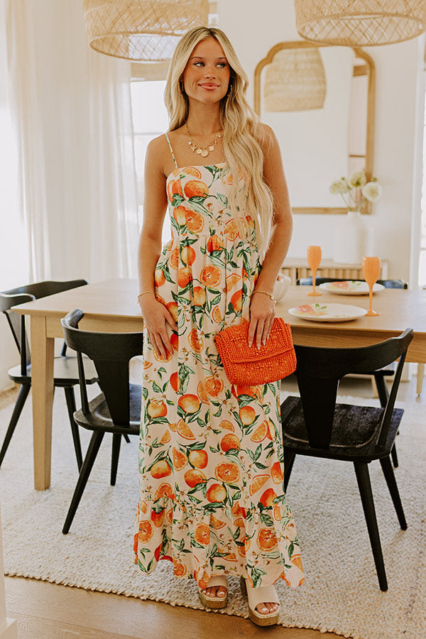 On Holiday Maxi Dress in Orange S / Orange On Holiday Maxi Dress in Orange S / Orange