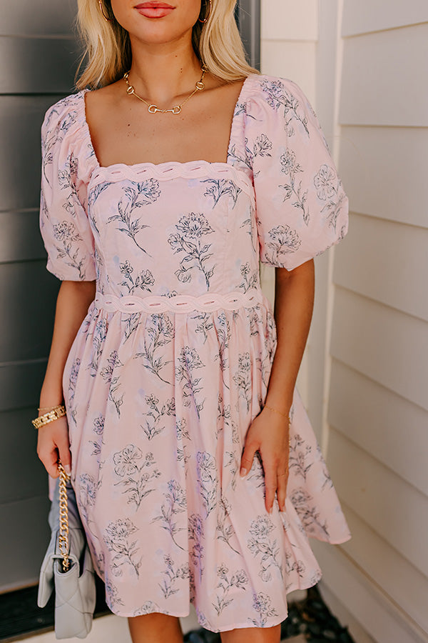 vance mini dress pink floral Vance Mini Dress Pink / Floral