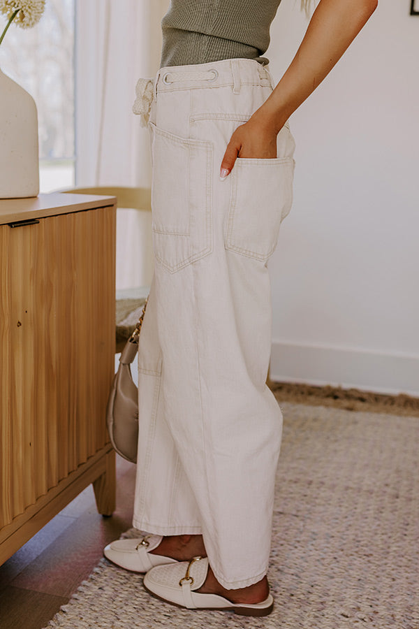 The Aurora High Waist Cargo Barrel Leg Jean Image 3