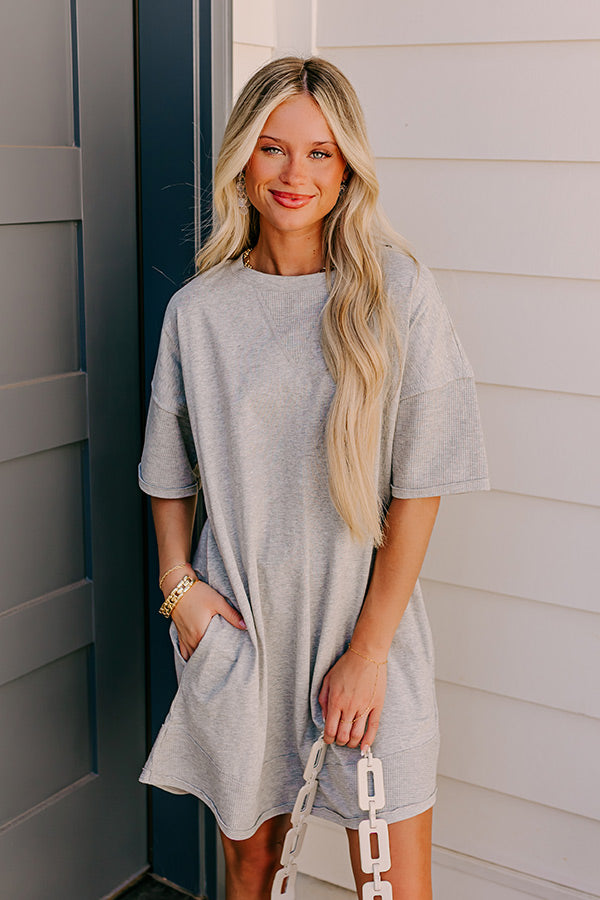 Block Party Ready Vintage Wash T-Shirt Mini Dress in Grey Impressions Online Boutique Block Party Ready Vintage Wash T-Shirt Mini Dress in Grey Impressions Online Boutique