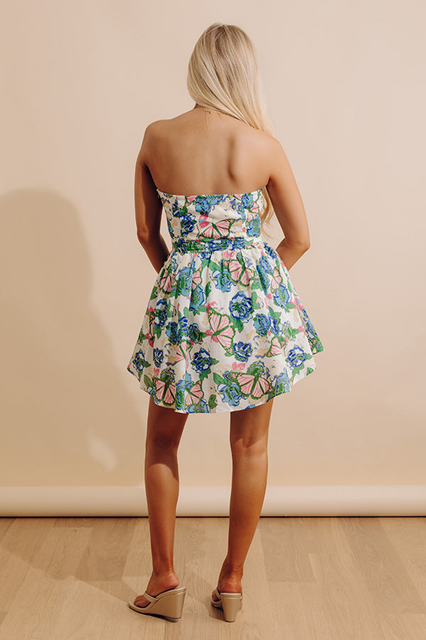 Butterfly Feels Floral Mini Dress Image - 3
