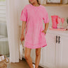 Block Party Ready Vintage Wash T-Shirt Mini Dress in Pink Image 1