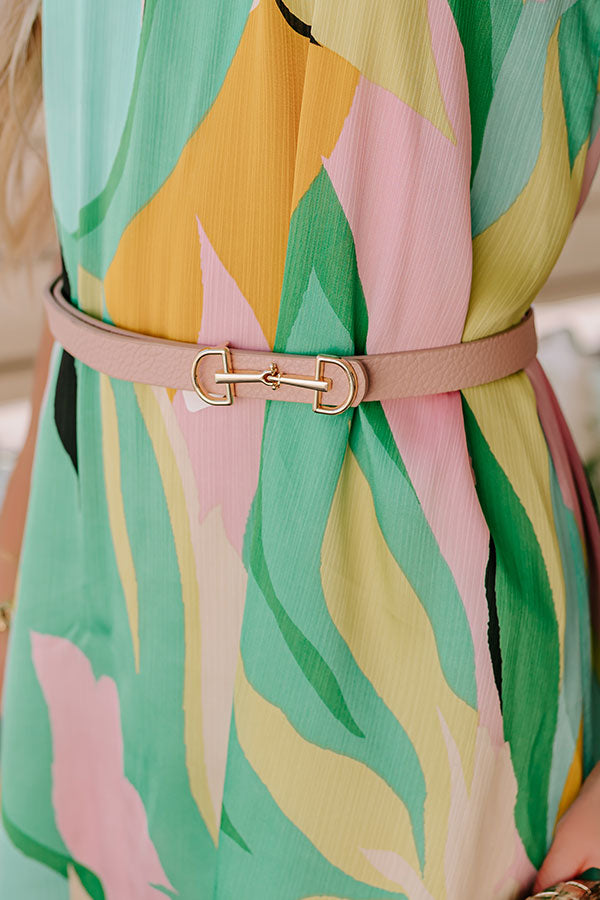 Casual Moment Faux Leather Belt in Pink Image 1