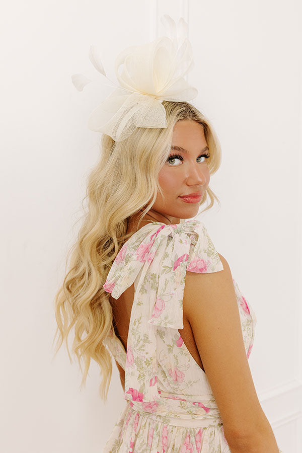 Chic Statement Derby Headband in Cream Image 2 rust Along The Drive Lace Button Up In Rust Curves 