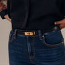 Final Touch Faux Leather Belt in Black Image - 1