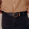 Easy To Style Faux Leather Belt in Black Image - 1