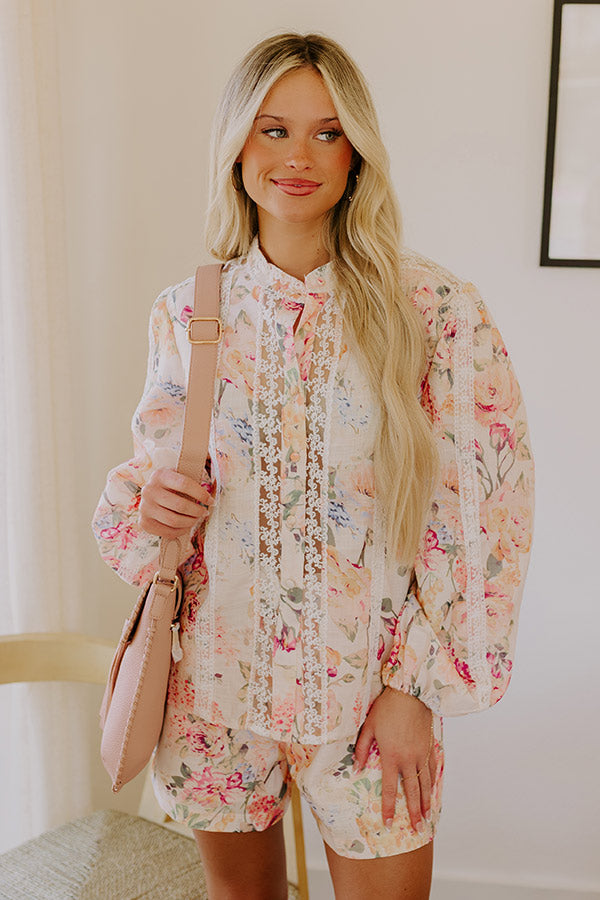 Sweet Garden Floral Button Up