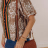 Alise Faux Leather Woven Crossbody in Brown Image - 1
