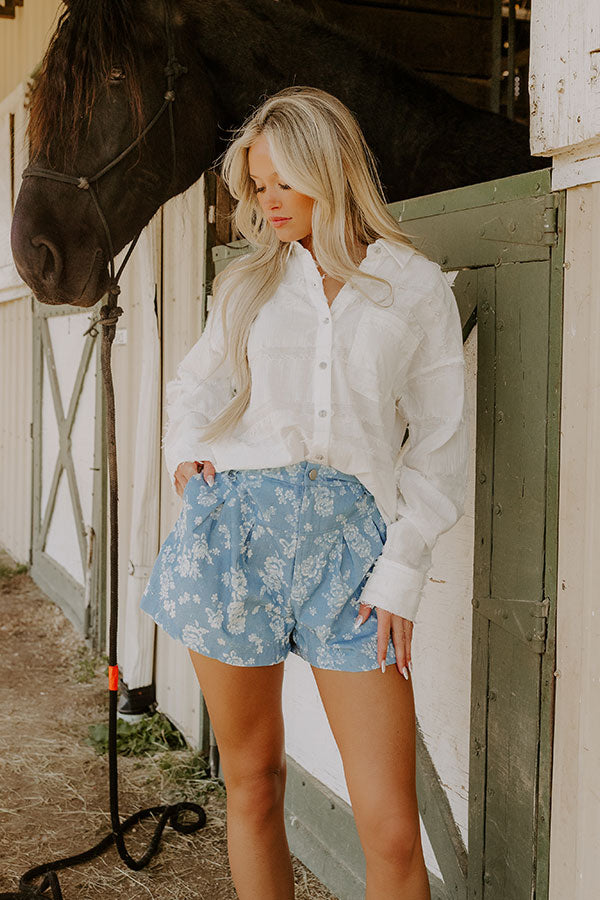 The Allison High Waist Floral Shorts Image 1