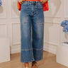 The Maeve High Waist Wide Leg Crop Jean in Medium Wash Image - 1