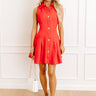 Uptown Girl Button Down Mini Dress Image 1