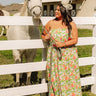 Dreaming Of Dahlias Floral Maxi Dress Curves Image 1 French Vanilla Dreaming Of Dahlias Floral Maxi Dress Curves 