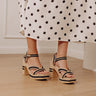 The Adelaide Raffia Woven Platform Heel in Natural Image - 1