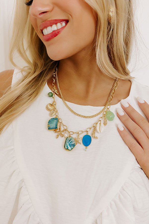 Coastal Views Semi Precious Charm Necklace Image 1