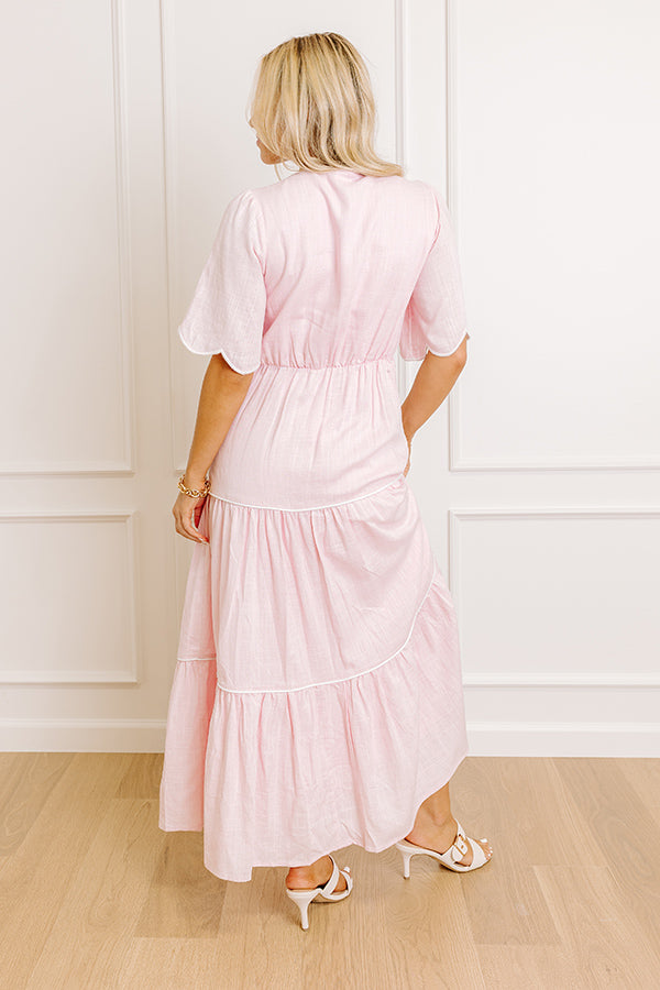 Charm And Candor Embroidered Midi Dress Image 5