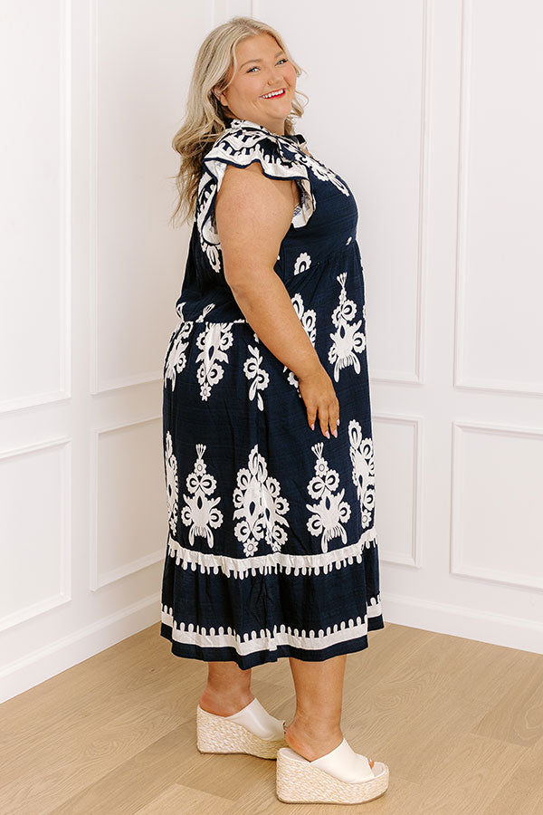 Catching Feelings Midi Dress Curves Image 2