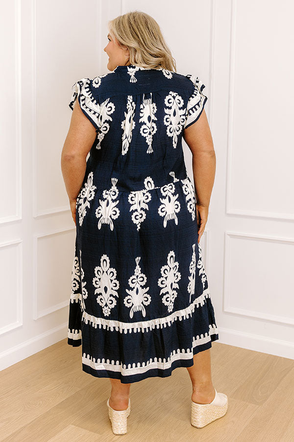 Catching Feelings Midi Dress Curves Image 3