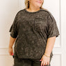 Road Trip Ready Oversized Vintage Wash Tee in Black Curves Image 1