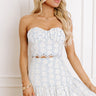 Picking Flowers Embroidered Crop Top Image 1 sky blue Picking Flowers Embroidered Crop Top 