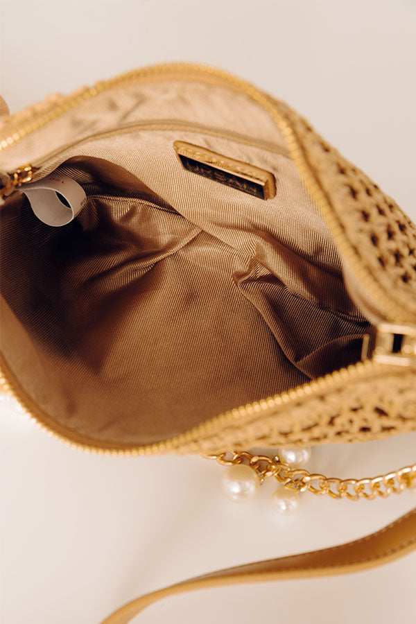 Steph Woven Purse in Brown Image - 4
