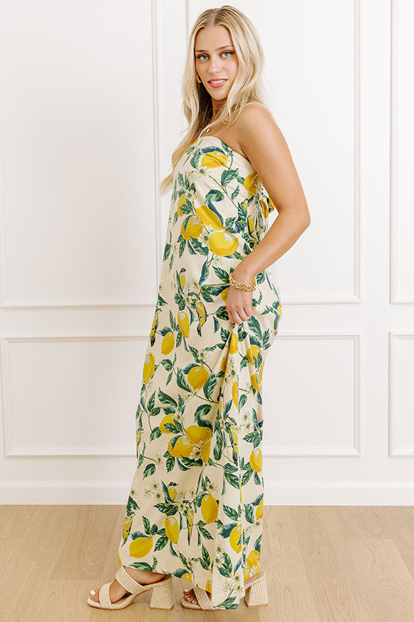 Bungalow Views Linen-Blend Maxi Dress in Yellow L / Yellow Bungalow Views Linen-Blend Maxi Dress in Yellow L / Yellow
