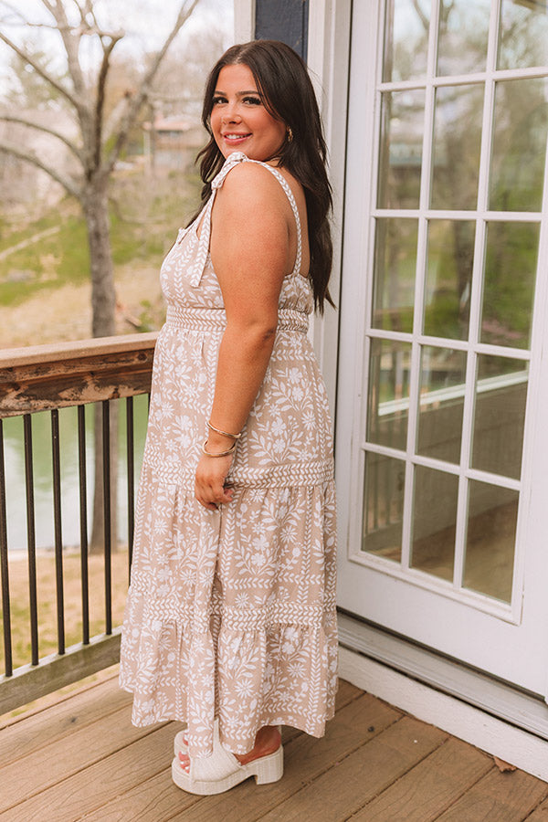 Sweet Embrace Floral Midi Dress Curves Image 4