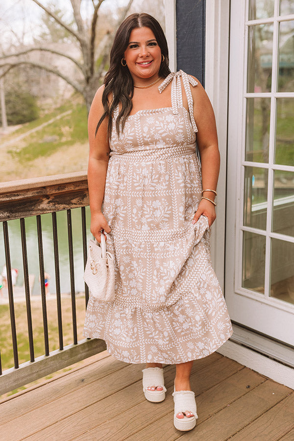 Sweet Embrace Floral Midi Dress Curves Image 3