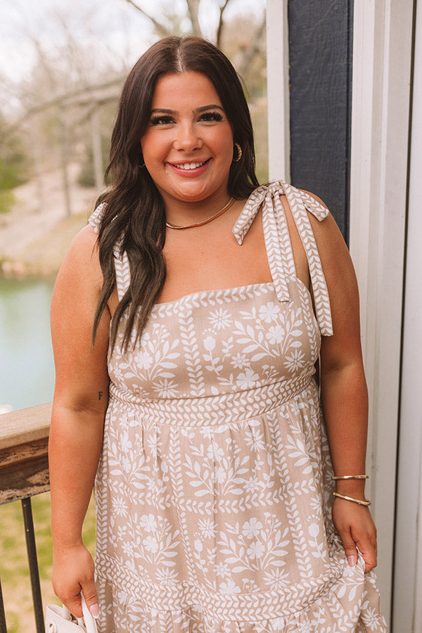 Sweet Embrace Floral Midi Dress Curves Image 2