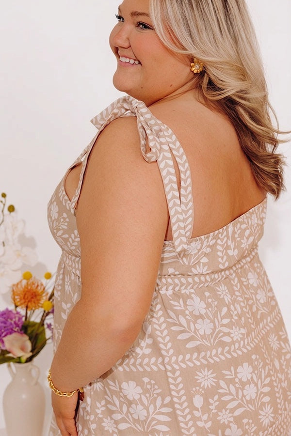 Sweet Embrace Floral Midi Dress Curves Image - 5