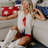 Firecracker Fete Front Tie Knit Top Image 1