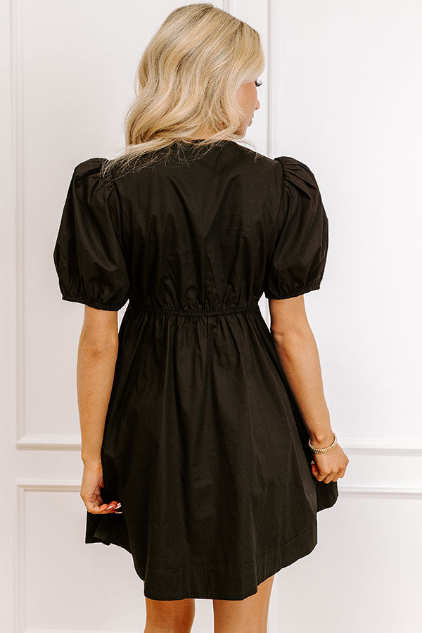 Picture This Babydoll Mini Dress in Black S / Black Picture This Babydoll Mini Dress in Black S / Black