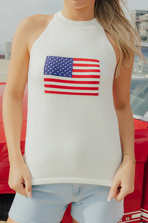 Americana Charm Knit Top Image - 4