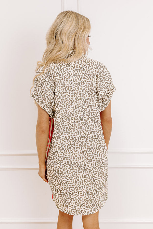 Cafe On Broadway Leopard Mini Dress Image 4