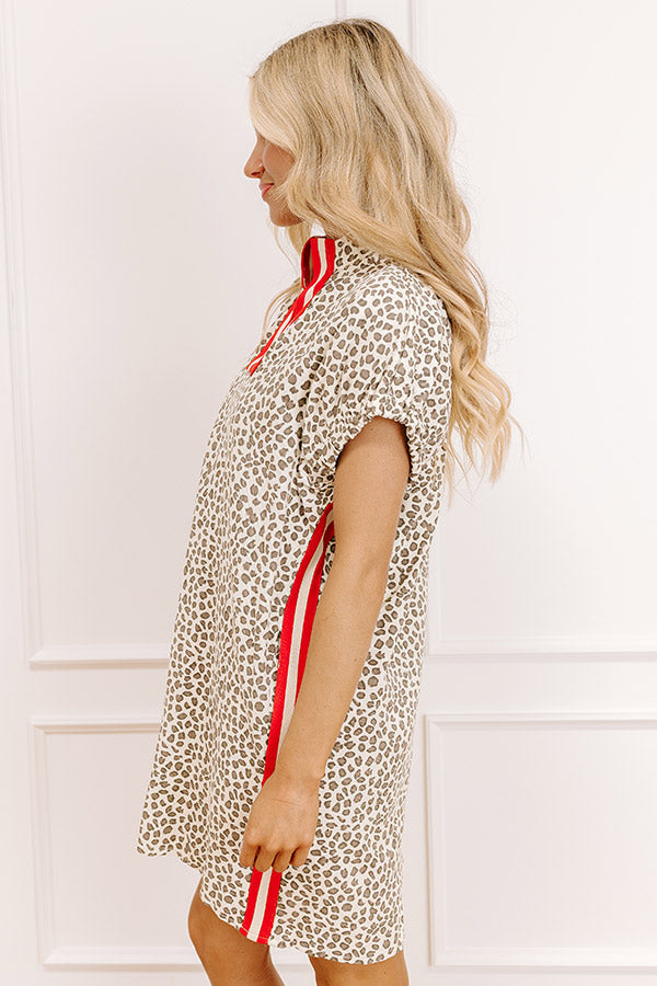 Cafe On Broadway Leopard Mini Dress Image 5