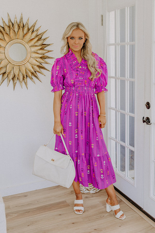 Sunday Chic Floral Midi Dress Image 1