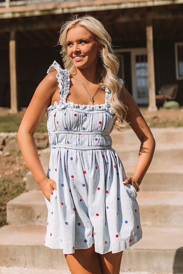 Surrounded By The Starlight Embroidered Romper Image 3