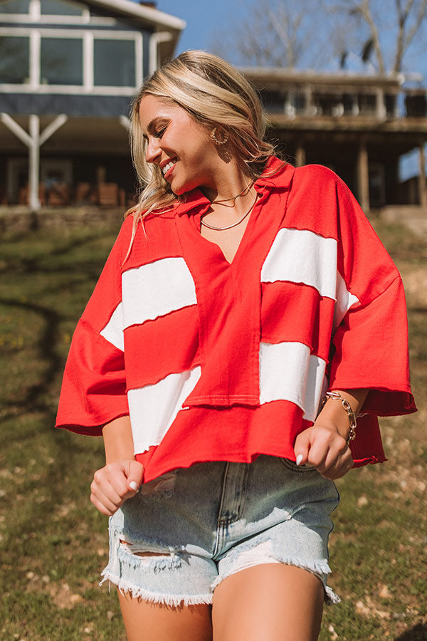 Sparks Fly Oversized Crop Tee Image 5