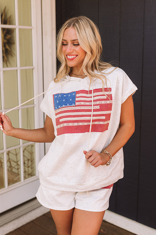 Americana Charm Embroidered Sweater Image 1
